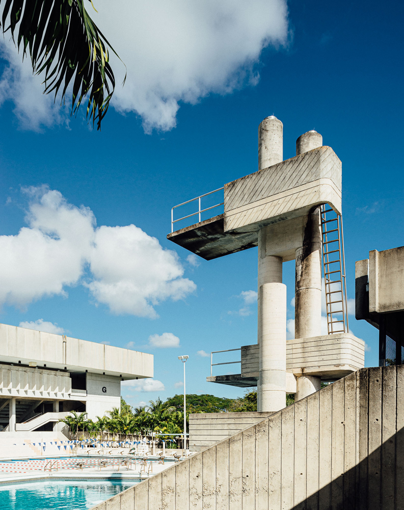 college campus stairs Miami 