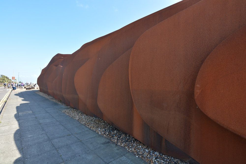 side of east beach cafe facing away from sea