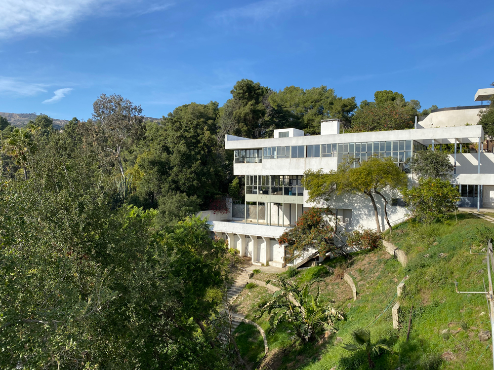 view towards the house