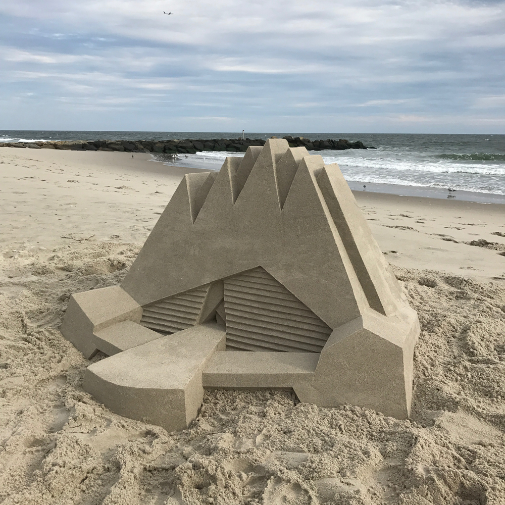 sandcastle modernist by artist calvin seibert