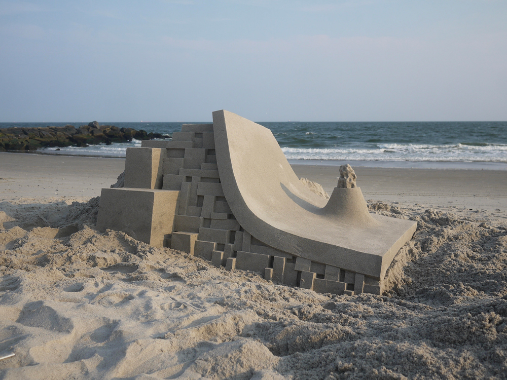 architectural curved sandcastle artist calvin Seibert 