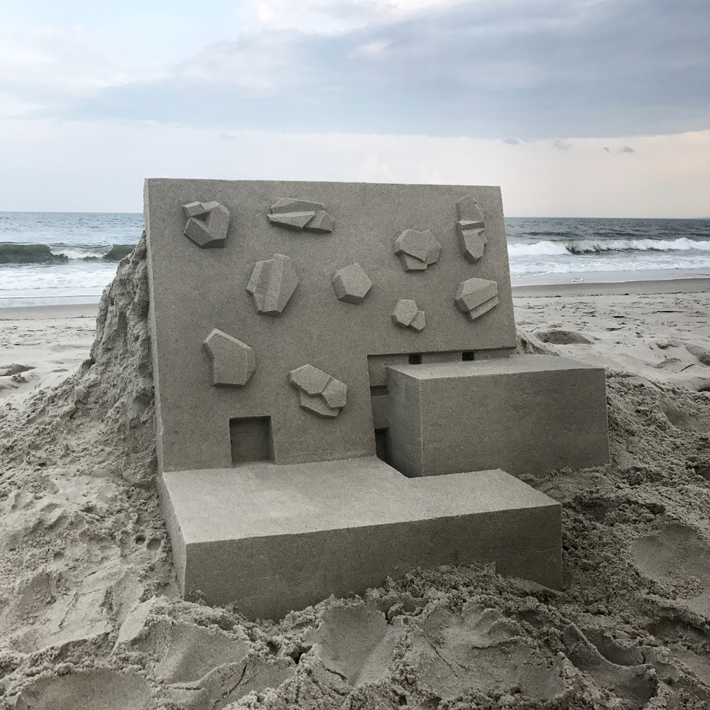 BRUTALIST DESIGNED SANDCASTLE BY Calvin Seibert