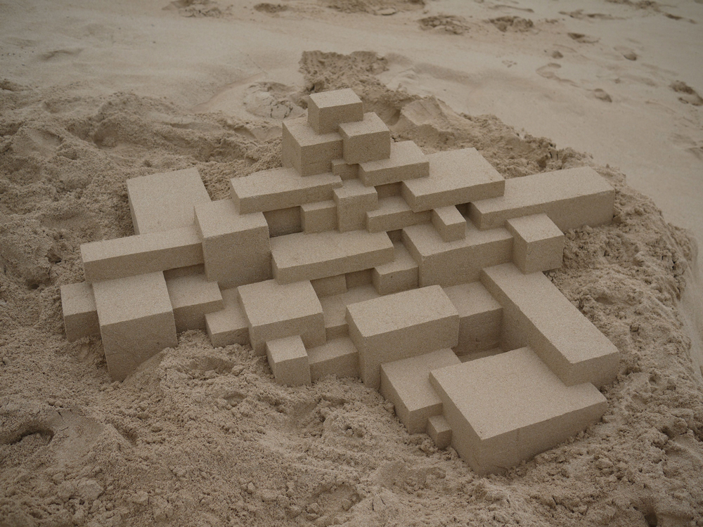 brutalist blocks of sand calvin seibert sandcastle US 