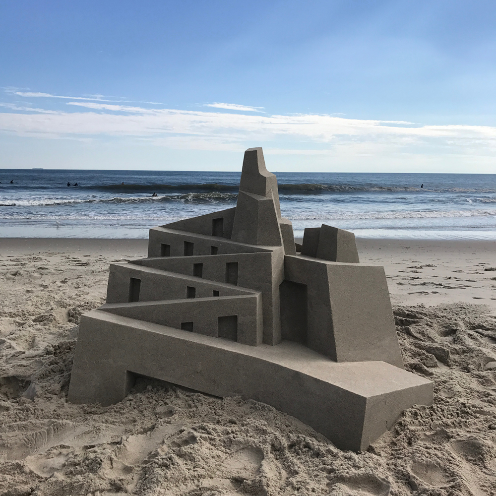 sandcastle modernist by artist calvin seibert