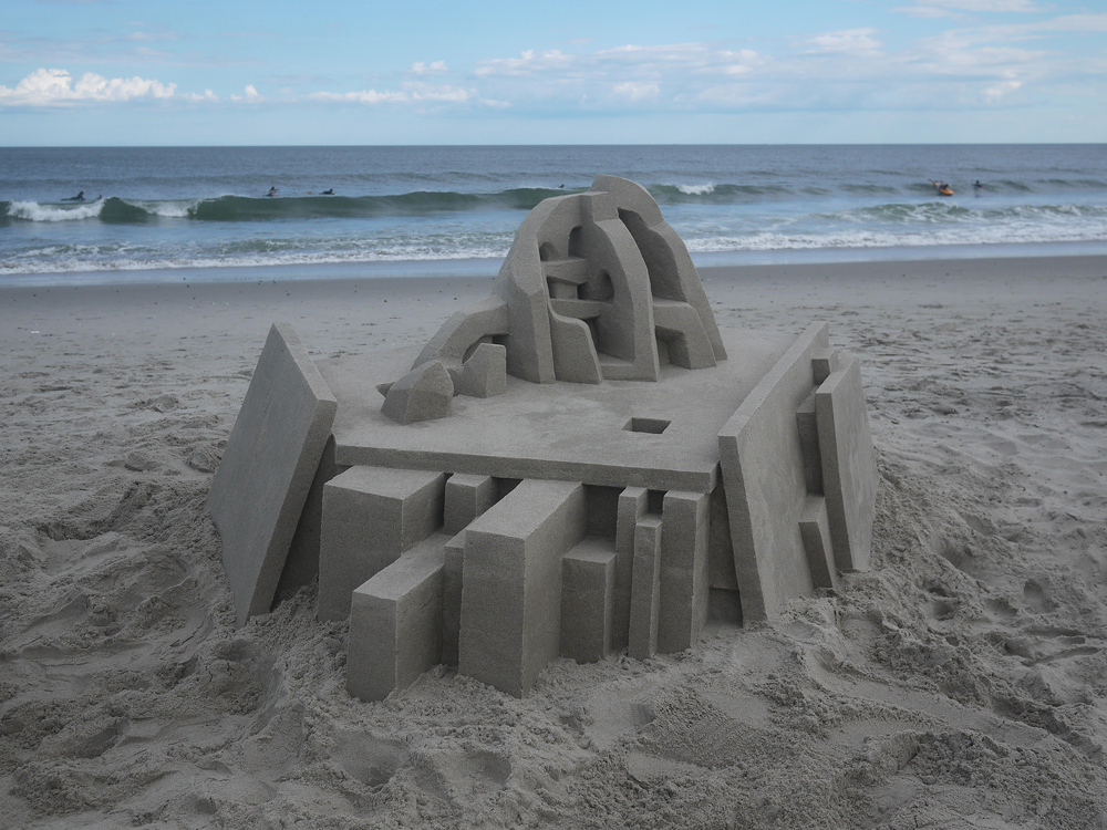 sandcastle modernist by artist calvin seibert