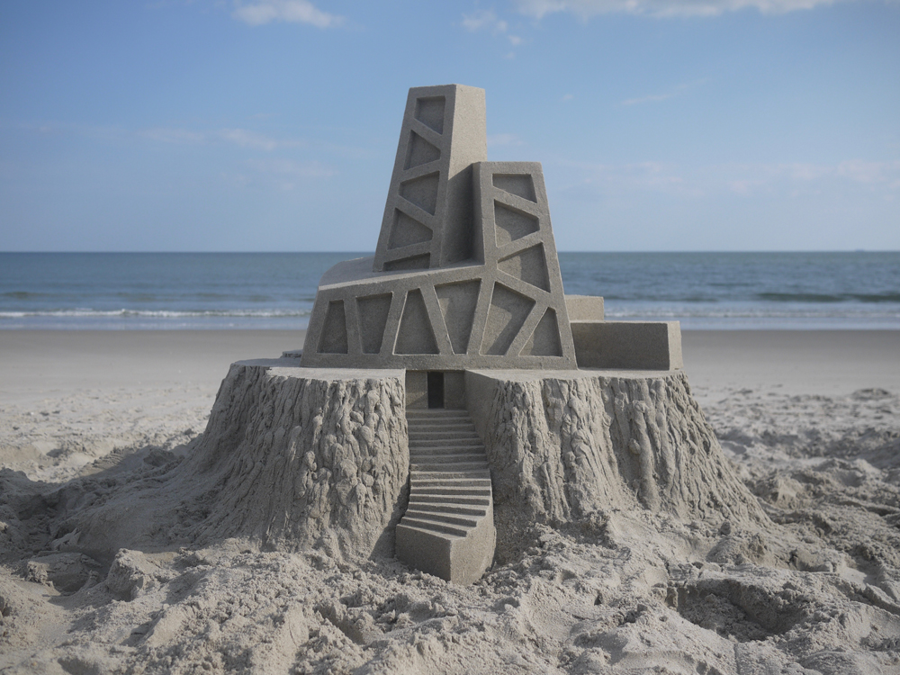 sandcastle modernist by artist calvin seibert