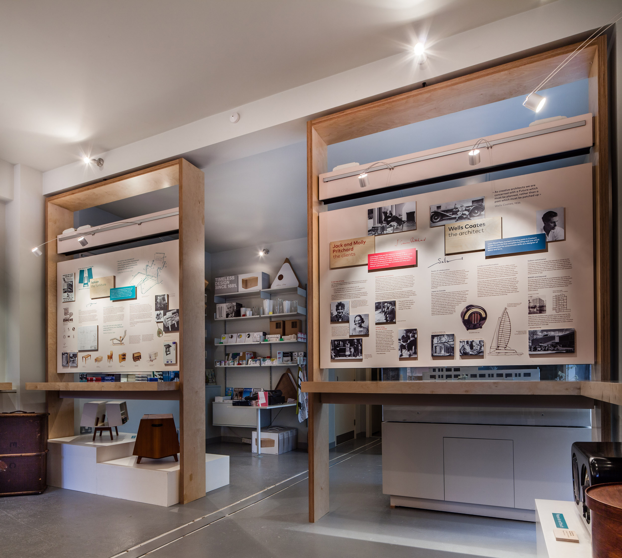 interior of isokon gallery