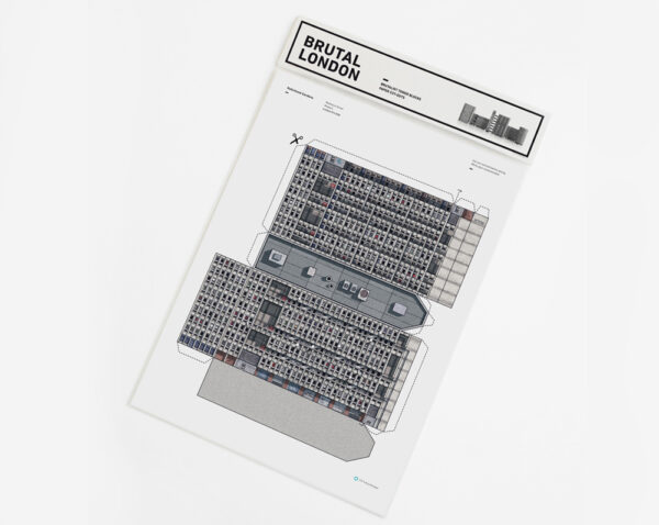 card kit of brutalist robin hood gardens architects alison and peter smithson