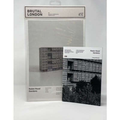 zine and cut out kit of brutalist estate robin hood gardens brutalist architecture gifts
