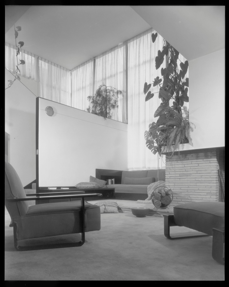 interior view Lovell House Los Feliz