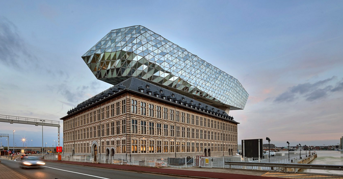 Zaha Hadid's extension to the Antwerp Port Authority House