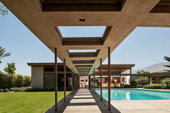E. Stewart Williams modernist Desert House built for Frank Sinatra in Palm Springs