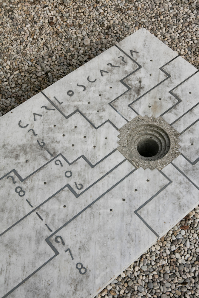 carlo scarpa etched onto stone