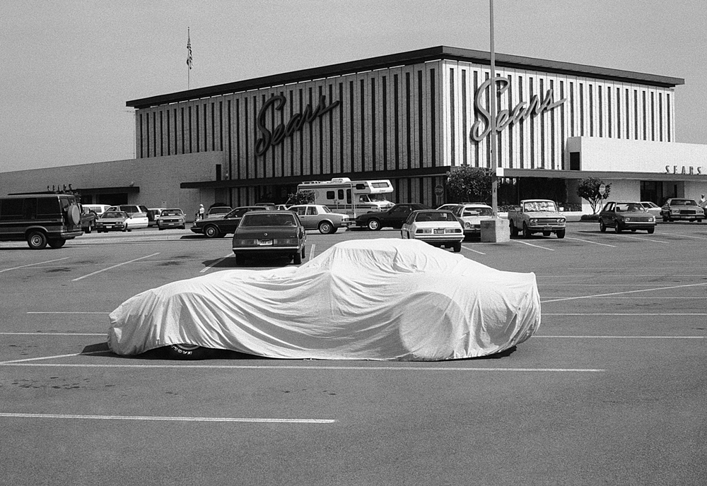 parking lot of Sears department store