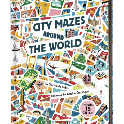 childrens hardcovered book with mazes