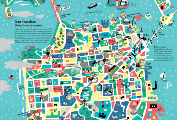 san francisco city maze childrens book