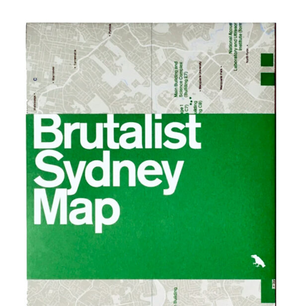 walking map of brutalist architecture Australia