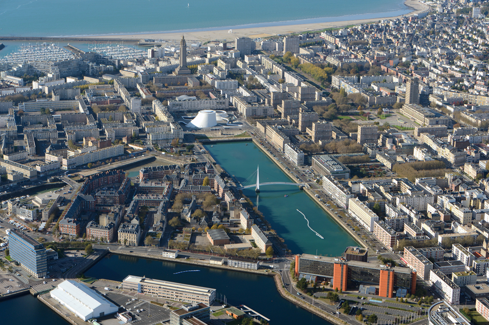 le havre aerial view