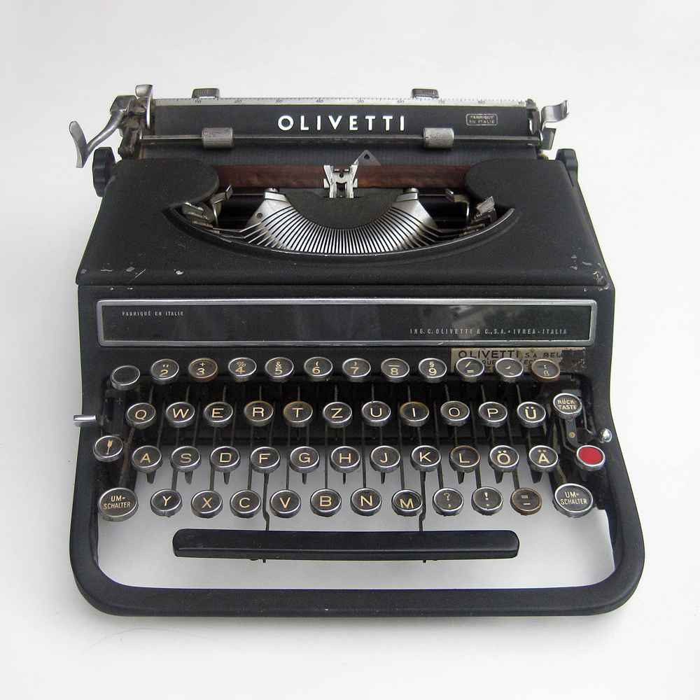 Bauhaus trained Schawinsky's german typewriter