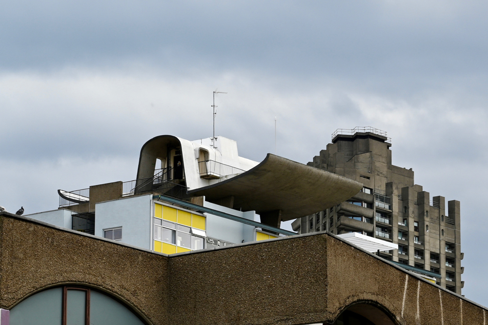 roof tops of brutalist London