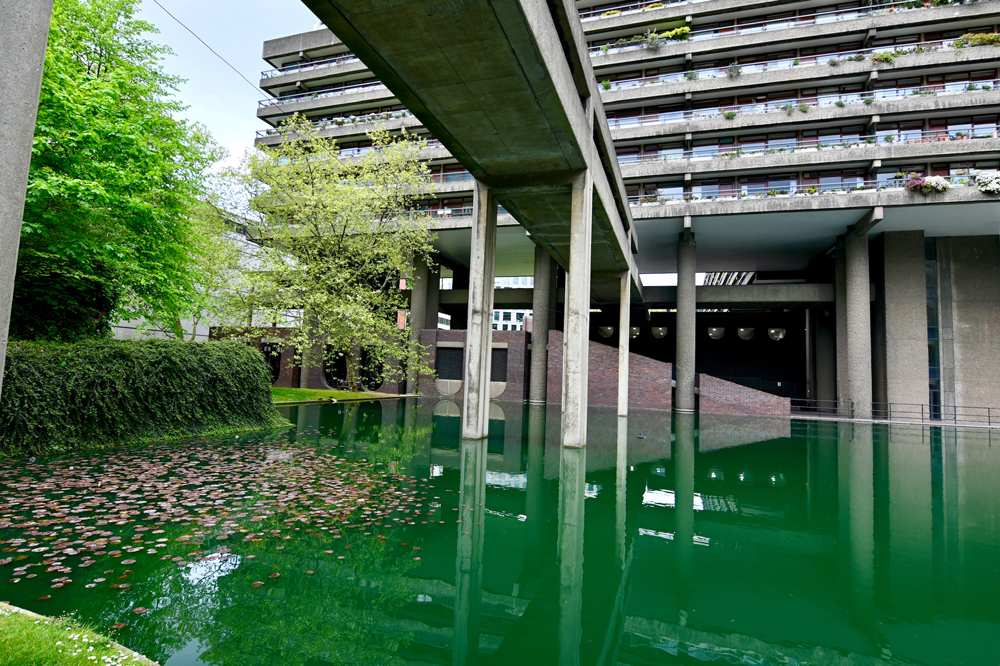 Barbican Estate and Lake City of London Brutalist architecture