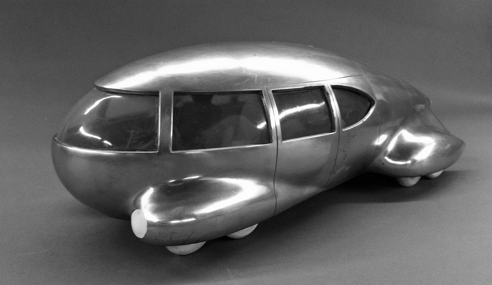 model of the teardrop car