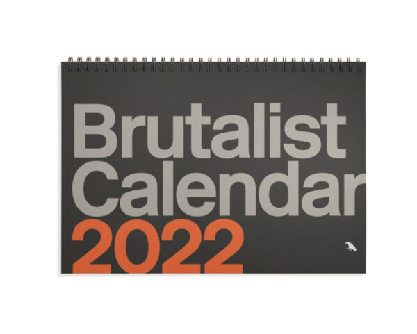 blue crow media brutalist calendar containing 12 images one per month