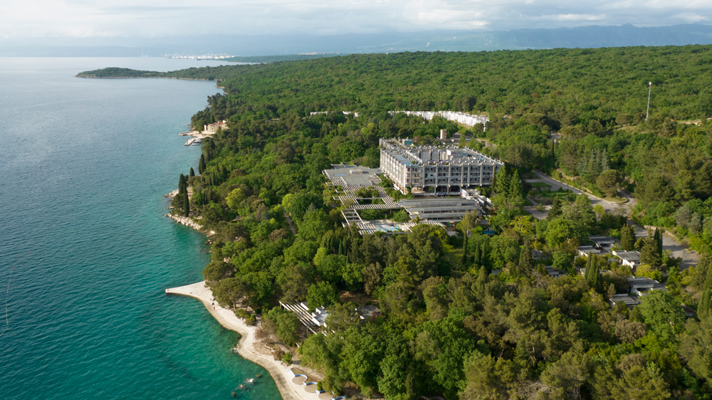 Haludovo Palace Hotel from a distance