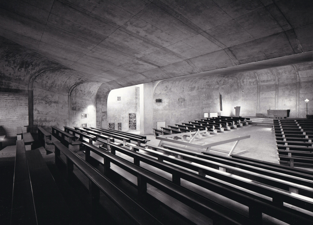 interior of Sainte Bernedette Church Nevers