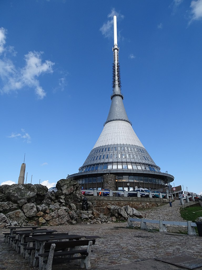 The Jested Tower and Hotel ŠJů, Wikimedia Commons